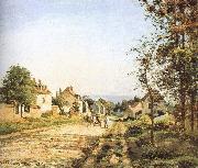 Camille Pissarro Under the sun Versailles Road china oil painting reproduction